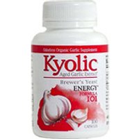 Kyolic Aged Garlic Extract Formula 101, A.G.E with Brewers Yeast, 200 caps, Wakunaga Kyolic