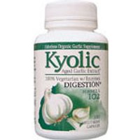 Kyolic Aged Garlic Extract Formula 102, A.G.E. with Enzymes, 100 caps, Wakunaga Kyolic