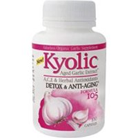 Kyolic Aged Garlic Extract Formula 105, A, C, E & Herbal Antioxidants, 100 caps, Wakunaga Kyolic