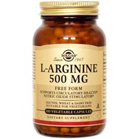 L-Arginine 500 mg, 100 Vegetable Capsules, Solgar