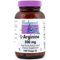 L-Arginine 500 mg, 100 Vcaps, Bluebonnet Nutrition