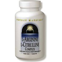 L-Arginine/L-Citrulline Complex, Value Size, 240 Tablets, Source Naturals