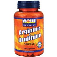 L-Arginine & Ornithine 500/250 mg 100 Caps, NOW Foods