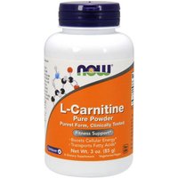 L-Carnitine Pure Powder, 3 oz, NOW Foods