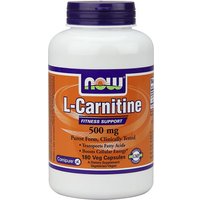 L-Carnitine 500mg Tartrate Form-L-Carnipure 180 Caps, NOW Foods