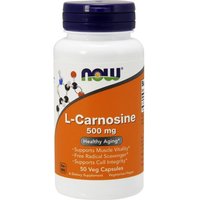L-Carnosine 500 mg Vegetarian, 50 Vcaps, NOW Foods