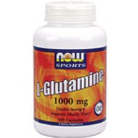 L-Glutamine 1000 mg 120 Caps, NOW Foods