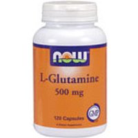 L-Glutamine 500mg Free Form 120 Caps, NOW Foods