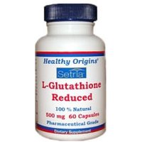 Setria L-Glutathione Reduced 500 mg, 60 Capsules, Healthy Origins