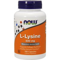 L-Lysine 500 mg, 100 Capsules, NOW Foods