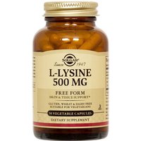 L-Lysine 500 mg, 100 Vegetable Capsules, Solgar