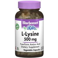 L-Lysine 500 mg, 50 Vegetable Capsules, Bluebonnet Nutrition