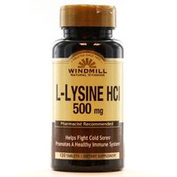 L-Lysine HCL 500 mg, 120 Tablets, Windmill Health Products