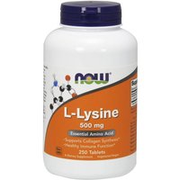 L-Lysine 500mg Vegetarian 250 Tabs, NOW Foods