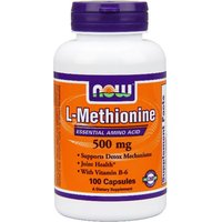 L-Methionine 500mg with B-6 10mg 100 Caps, NOW Foods