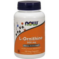 L-Ornithine 500mg 120 Caps, NOW Foods
