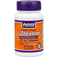 L-Theanine 200 mg Double Strength, 120 Veg Capsules, NOW Foods