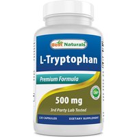 L-Tryptophan 500 mg, 120 Capsules, Best Naturals