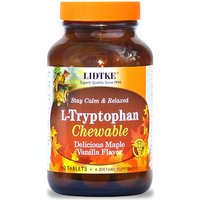 L-Tryptophan Chewable, Maple Vanilla Flavor, 60 Tablets, Lidtke