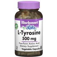 L-Tyrosine 500 mg, 50 Vegetable Capsules, Bluebonnet Nutrition