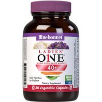 Ladies One 40+ Whole Food-Based Multiple, 30 Vegetable Capsules, Bluebonnet Nutrition