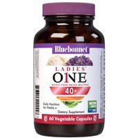 Ladies One 40+ Whole Food-Based Multiple, Value Size, 60 Vegetable Capsules, Bluebonnet Nutrition