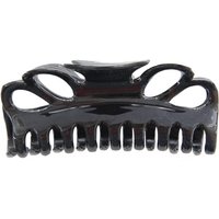 Large Double Loop Hair Clamp - Geranium - Black, 1 ct, DiPrima Beauty