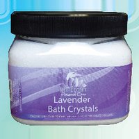 Lavender Bath Crystals, 16 oz, White Egret Personal Care