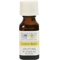 Lemon Balm Essential Oil Blended with Jojoba Oil, 0.5 oz, Aura Cacia