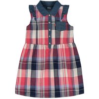 Levis Girls Denim Dress, 100% Cotton - Tea Tree Pink Plaid