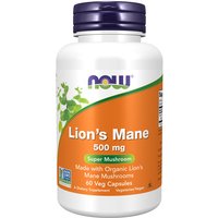 Lions Mane 500 mg, 60 Veg Capsules, NOW Foods