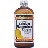Liquid Calcium Magnesium Citrate - Orange Vanilla Flavor, 16 oz, LifeTime