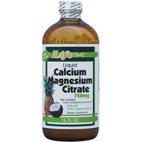 Liquid Calcium Magnesium Citrate - Pina Colada Flavor, 16 oz, LifeTime