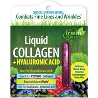 Liquid Collagen + Hyaluronic Acid Drink Mix, 10 Liquid-Tubes, Irwin Naturals