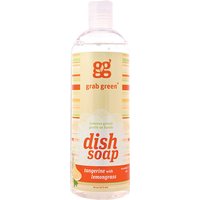 Liquid Dish Soap, Tangerine with Lemongrass, 16 oz (473 ml), Grab Green