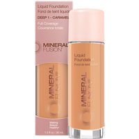 Liquid Foundation - Deep 1 - Caramel, 1 oz, Mineral Fusion Cosmetics