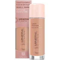 Liquid Foundation - Olive 3 - Warm, 1 oz, Mineral Fusion Cosmetics
