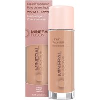 Liquid Foundation - Warm 4 - Tawny, 1 oz, Mineral Fusion Cosmetics