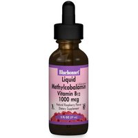 Liquid CellularActive Methylcobalamin Vitamin B12 1000 mcg, Natural Raspberry Flavor, 2 oz, Bluebonnet Nutrition