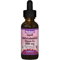Liquid CellularActive Methylcobalamin Vitamin B12 5000 mcg, Natural Raspberry Flavor, 2 oz, Bluebonnet Nutrition