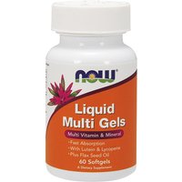 Liquid Multi Gels, Multi Vitamin & Mineral, 60 Softgels, NOW Foods