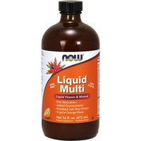 Liquid Multi Tropical Orange Flavor Multi Vitamins 16 oz, NOW Foods