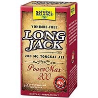 Long Jack Power Max 200, 60 Vegetarian Capsules, Natural Balance