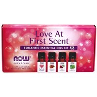 Essential Oils Kit For Romance - Love At First Scent, 4 Bottles, NOW Foods
