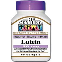 Lutein 20 mg 60 Softgels, 21st Century Health Care