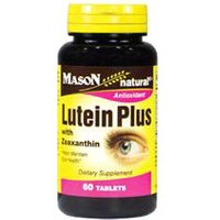 Lutein Plus with Zeaxanthin, 60 Tablets, Mason Natural