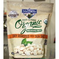 MacFarms Organic Macadamia Nuts, Dry Roasted with Sea Salt, 20 oz