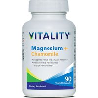 Magnesium + Chamomile, 90 Vegetable Capsules, Vitality