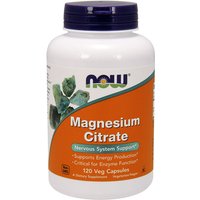 Magnesium Citrate Vegetarian Caps, 120 Vcaps, NOW Foods