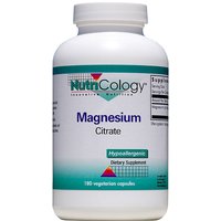 Magnesium Citrate, 180 Vegetarian Capsules, NutriCology